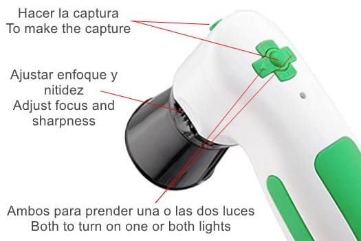 iridology camera 12mp botons